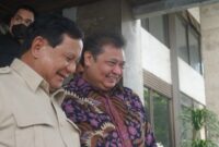 Prabowo Subianto dan Airlangga Hartarto. (Dok. Ist)