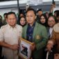 Menteri Pertahanan RI Prabowo Subianto memberikan pembekalan kepada mahasiswa baru Universitas Pembangunan Nasional (UPN) Veteran. (Dok. Tim Media Prabowo) 
